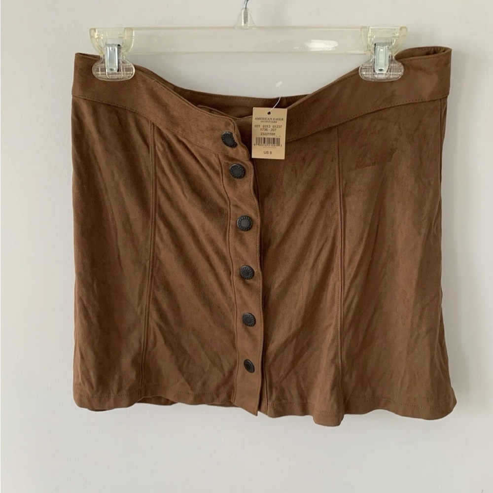 American Eagle Outfitters light Brown Mini Skirt size 8 nwt